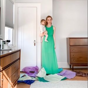 EUC 🇺🇸Hoboken NJ Boutique Green Dress